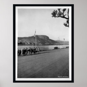 Poster Brücke von Remagen bridge Erpel - Alemanha anterio