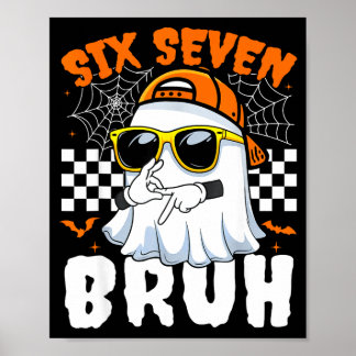 Poster Bruh 67 halloween engraçado seis sete meme brainro