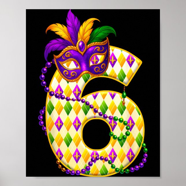 Poster Bruh 67 Seis Sete 6 7 Meme Engraçado Mardi Gras Cr (Frente)
