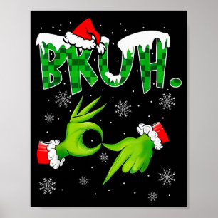 Poster Bruh 67 Seis Sete 6 7 Meme Natal Divertido Gen Alp