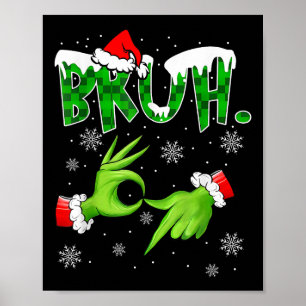 Poster Bruh 67 Seis Sete 6 7 Meme Natal Engraçado Geração