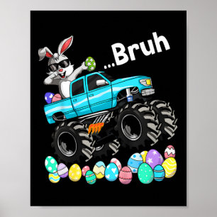 Poster Bruh Bunny Felz pascoa Monster Truck Crianças