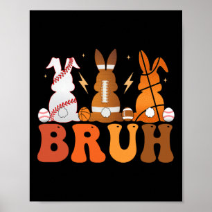 Poster Bruh Bysketbyll Bysebyll Pegbyll Páscoa Esportiva