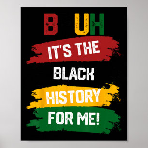 Poster Bruh, é a história negra para mim, camiseta preto
