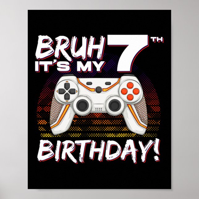 Poster Bruh, é o meu 7 de jogos de azar de 7 (Frente)