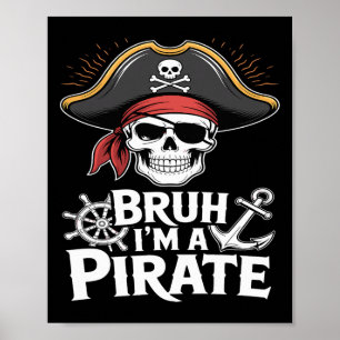 Poster Bruh, eu sou uma fantasia de Halloween Preguiçosa