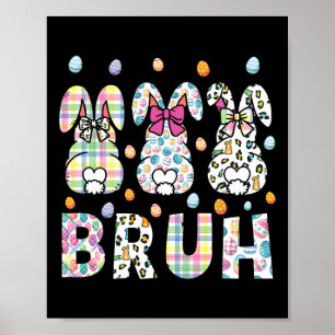 Poster Bruh Memória Dia da Páscoa Engraçado Ovos Engraçad