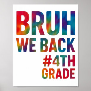 Poster Bruh, nós voltamos para o 4º ano, 1º dia de escola