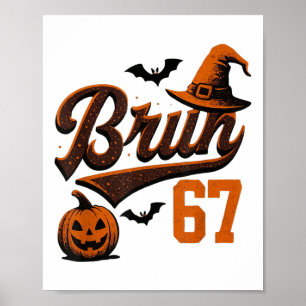 Poster Bruh Seis Sete Halloween 6-7 Fantasma Divertido Gí