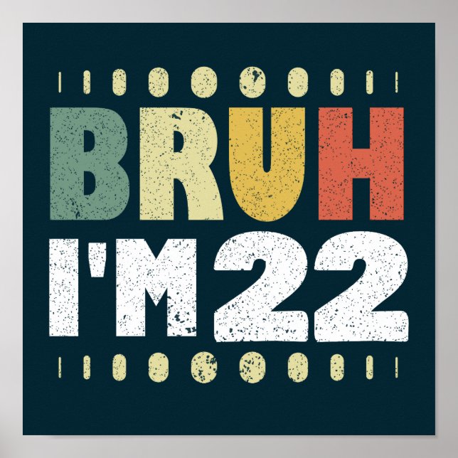 Poster Bruh, tenho 22 anos de idade, 22ª Festa de anivers (Frente)