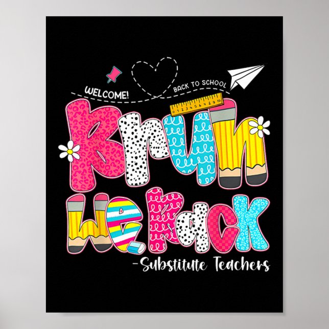 Poster Bruh We Back Substitute Teachers Welcome Back To S (Frente)