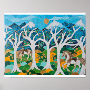 Poster Brumbies no High Country 