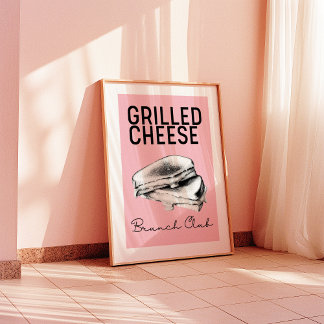 Poster Brunch de queijo grelhado | Trendy Wall Art