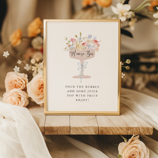 Poster Brunch e Bubble Mimosa - Sinal de Bar (Criador carregado)