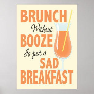 Poster Brunch sem Booze Brunch