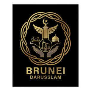 Pôster Brunei Darussalam Sudeste Asiático