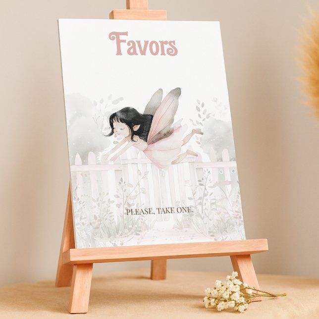 Poster Brunette Fairy Chá de fraldas é favorável ao sinal (Criador carregado)