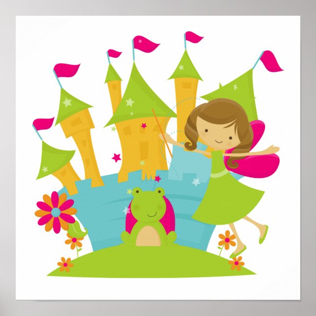 Pôster Brunette Fairy Princess (Frente)