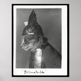 Poster Brunhilda Brunhilda Brynhild Brünhilde Cat