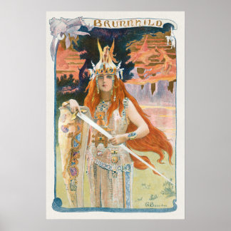Poster Brunnhild L'Estampe Moderne por Gaston Bussière