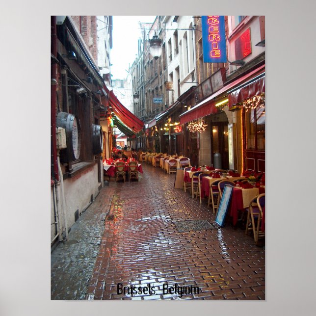 Poster Brussels, Belgium (Frente)