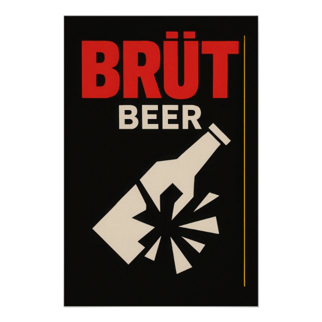 Pôster Brut Beer - Poster (Frente)