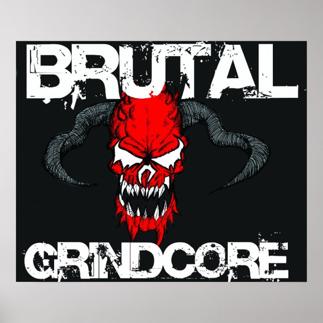 Pôster Brutal Grindcore (Frente)