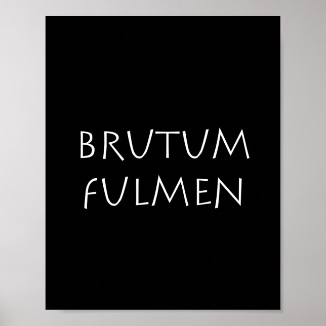 Poster Brutum fulmen (Frente)