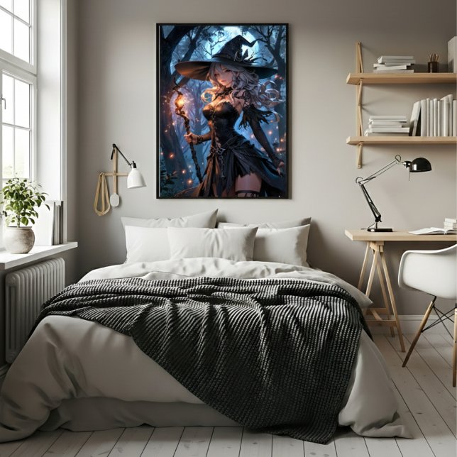 Poster Bruxa ao Luar na Floresta Encantada (Criador carregado)