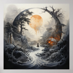 Poster Bruxa Capturando o Sol