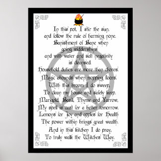 Pôster Bruxa de Cozinha