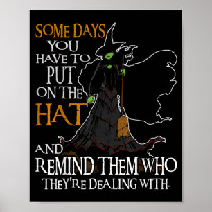 Poster Bruxa de Halloween - Algum Dia Tenho que Colocar o