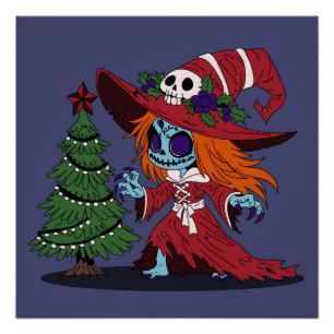 Pôster Bruxa de Natal Bonita