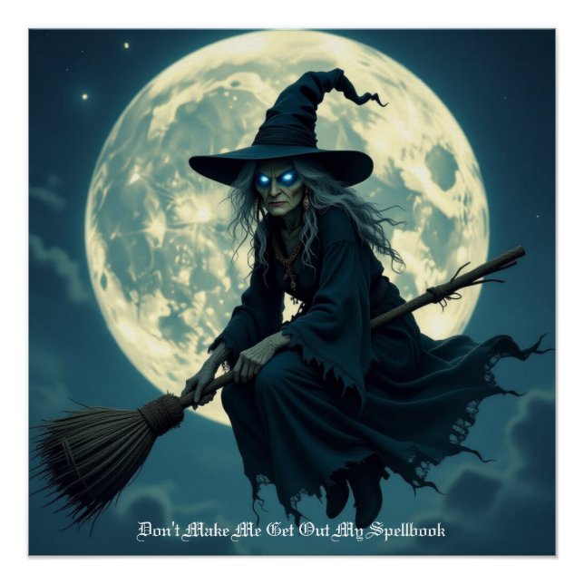 Pôster Bruxa do Halloween (Frente)
