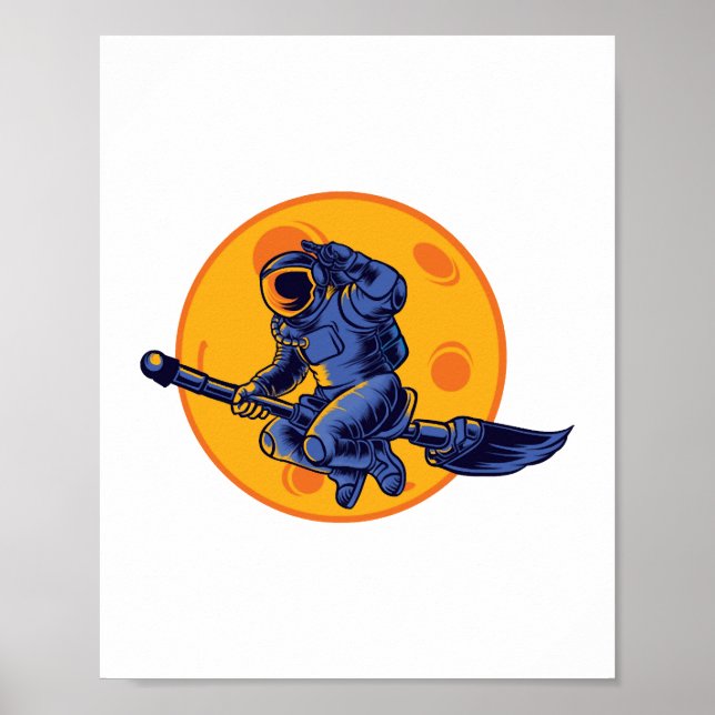 Poster Bruxa Espacial (Frente)