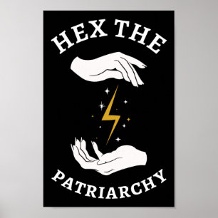 Poster Bruxa Feminista - Hex O Patriarcado I