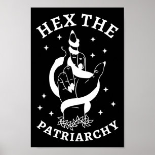 Poster Bruxa Feminista - Hex O Patriarcado III