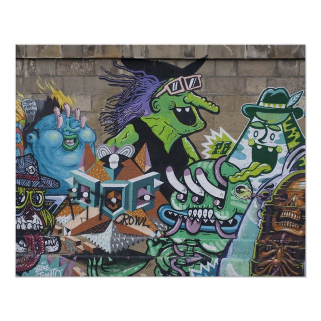 Pôster Bruxa Verde Engraçada (Frente)