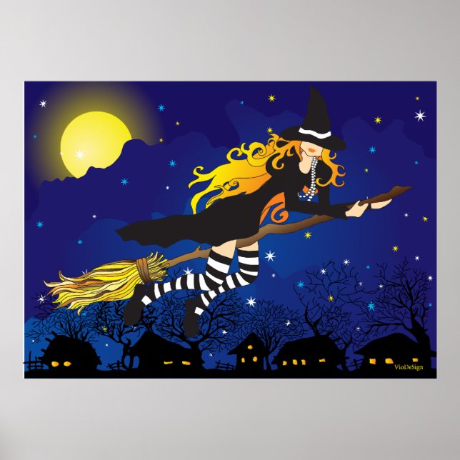 Poster bruxa voadora (Frente)