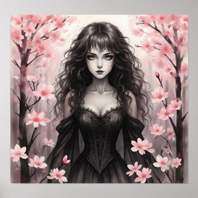 Poster BruxaFlorCereja (Frente)