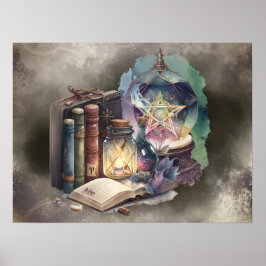Poster Bruxaria | Tomas do Pastel Spellbook e Bola de Cri