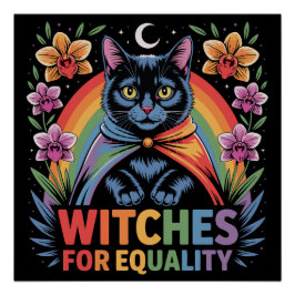 Pôster Bruxas pela Igualdade Feminista