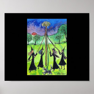 Poster Bruxas que dançam o Maypole.