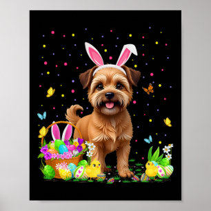 Poster Bruxelas Griffon Cão Páscoa Caça-Ovo Caça-Coelho