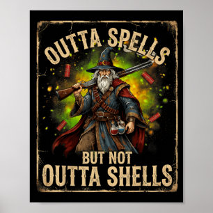 Poster Bruxo Engraçado Sem Magias Mas Não Sem Conchas