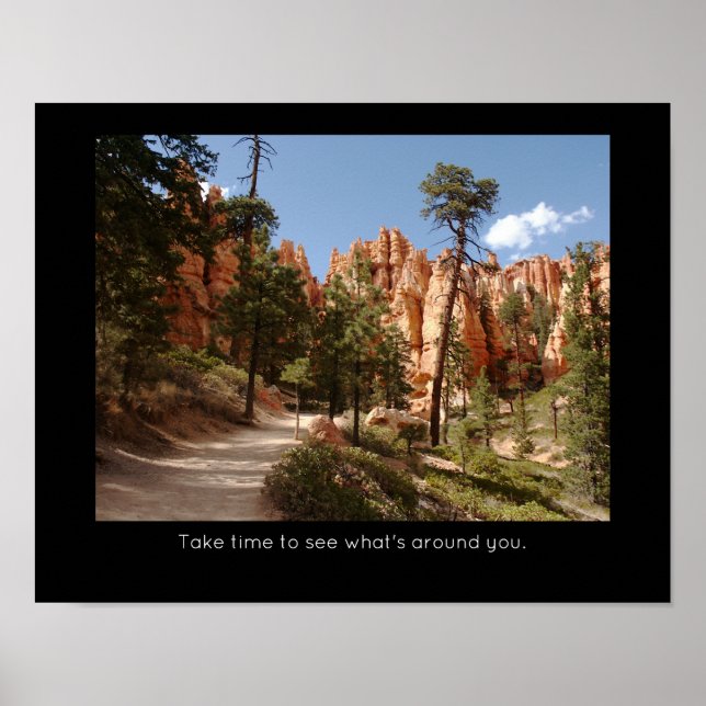 Poster Bryce Canyon National Park Inspirational Quote (Frente)