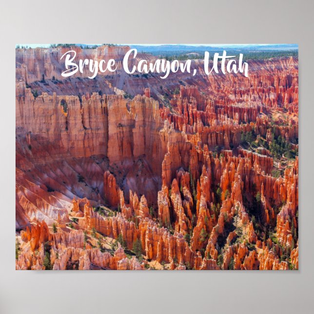 Poster Bryce Canyon Utah Hoodoos (Frente)