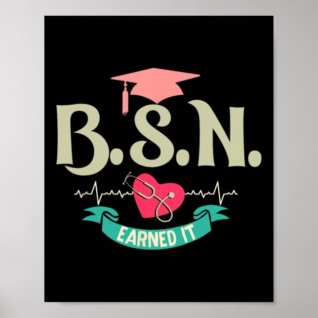 Poster Bsn Ganhou Formando De Enfermagem De Mais velho De (Frente)