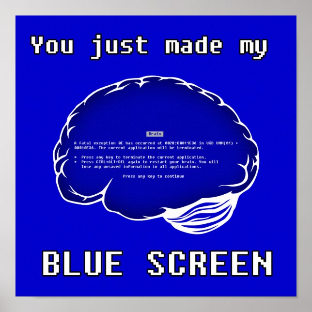 Poster BSOD cerebral (Frente)