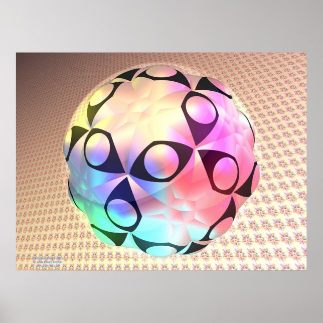 Poster Bubble Dodecahedral (Frente)